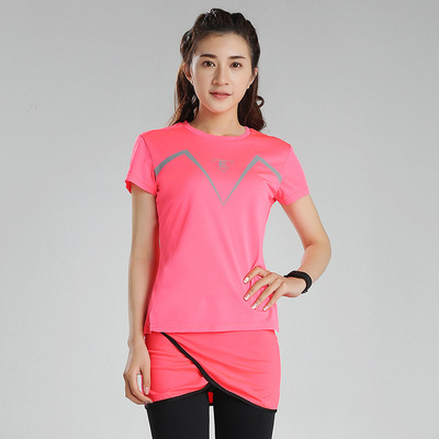 2021夏情侶短袖T恤 輕薄透氣休閑瑜伽健身上衣跑步運動健身服上衣