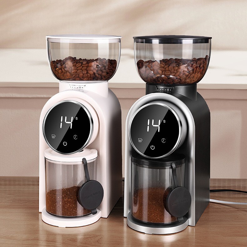 Cross-Border Smart Electric Coffee Grinder with Adjustable Scale, Manual Espresso Steel Core Coffee Bean Grinder, Home Coffee Machine Cross-Border Smart Electric Coffee Grinder with Adjustable Scale, Manual Espresso Steel Core Coffee Bean Grinder, Home Coffee Machine