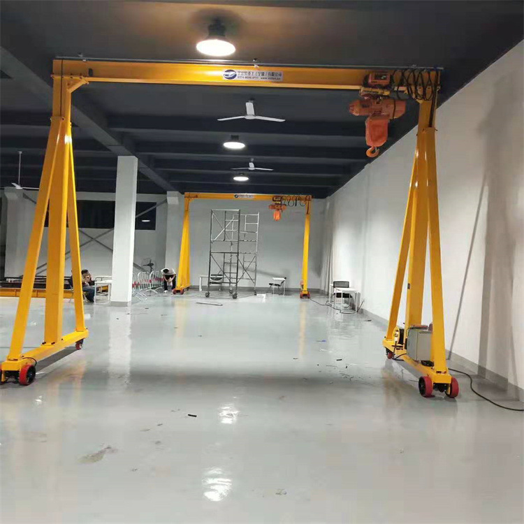 电动无轨龙门吊1t2t小型移动龙门吊机单双梁门式起重机手推龙门架