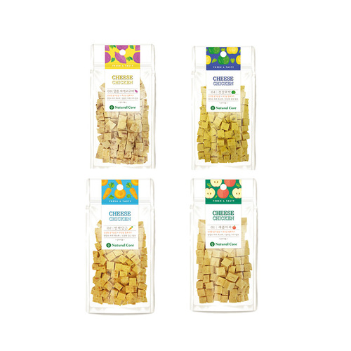 【 10 get 2 free 】 Korean Natural Core pet dog snacks, diced cheese, apples, carrots, purple potatoes, pumpkins
