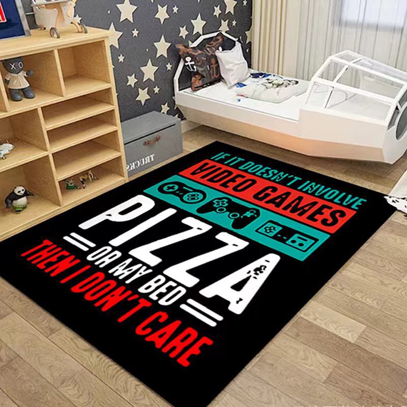 Transfronterizo de dibujos animados cyberpunk alfombra videojuego dormitorio alfombra sala de juego Sala creativa e-sports alfombra de piso