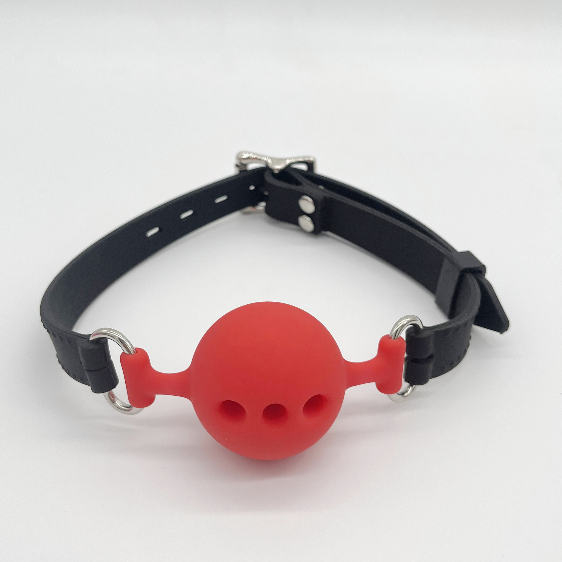 Juguetes sexuales, juguetes de bondage, tapón bucal, productos sexuales, bola bucal de silicona de tres agujeros, accesorios de silicona para parejas adultas._voghion.com