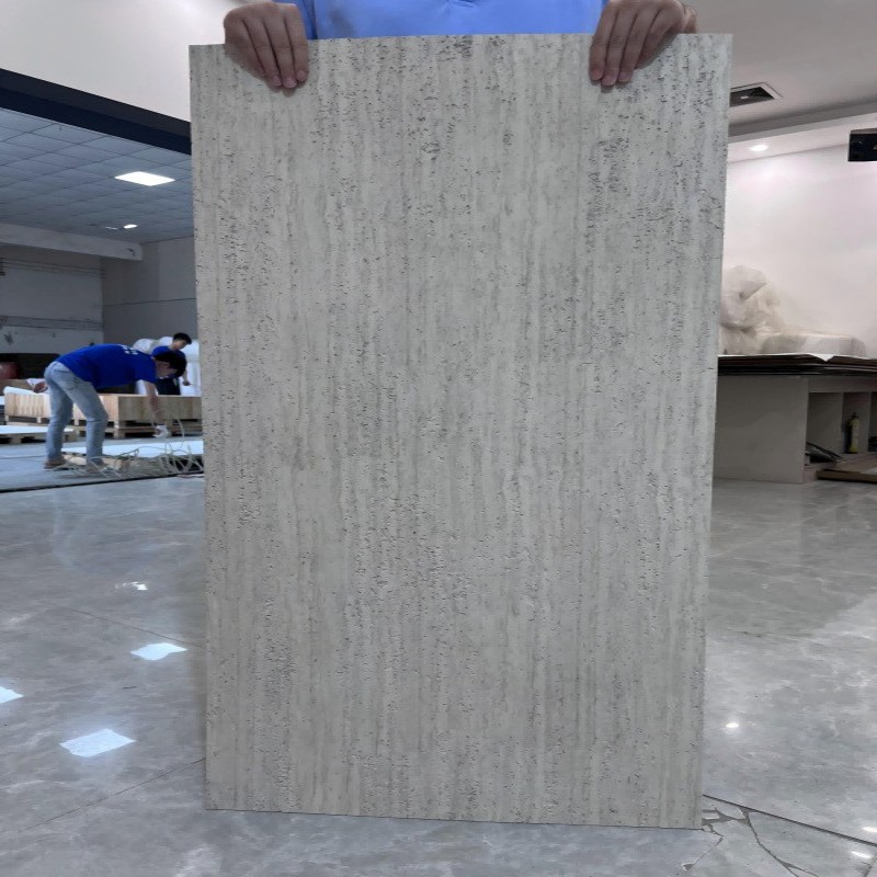 Terralitas blancas romanas blandas Tablero de piedra blanda Tablero de tierra apisonada para paredes exteriores Tablero de piedra perforada Tablero de porcelana suave Teja de piedra flexible ultrafina