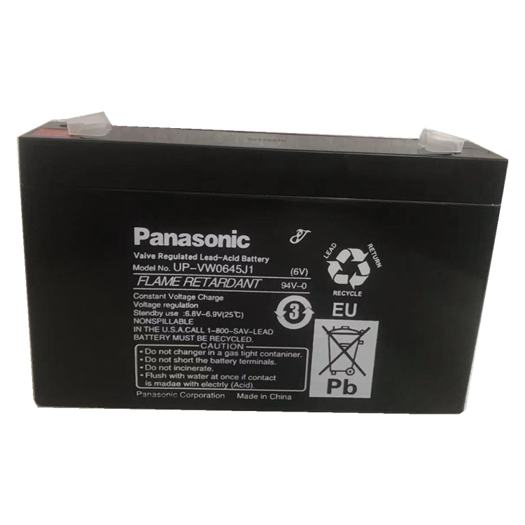 Panasonic松下蓄电池UP-VW0645J1 6v 消防主机 医疗设备UPS EPS