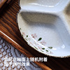 西田木雨 Impression cherry blossom series Japanese-style ceramic special-shaped plate three-grid plate fruit plate home separated small plate