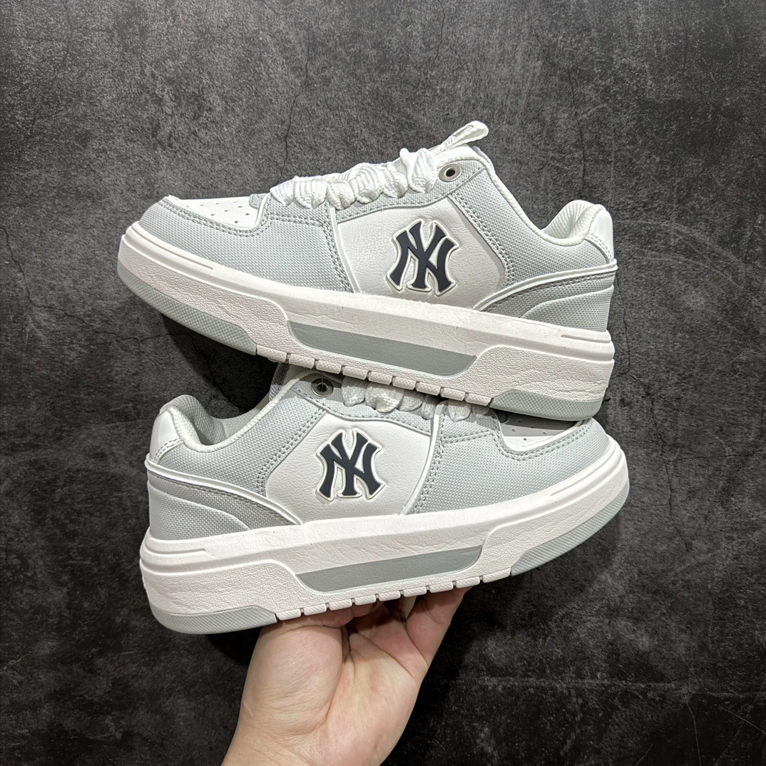 Потомковые MLB chunky liner basic NY ретро принт старшие туфли светлый тренд бренд старшего стиля