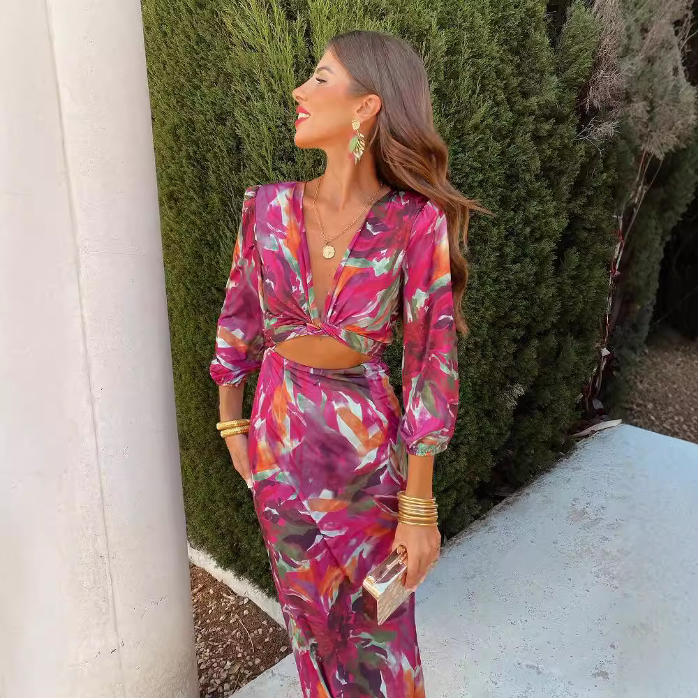 summer elegant fashionable fitted dress