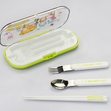 深圳三件套塑料餐具 儿童餐具 筷子勺子叉子套装模具