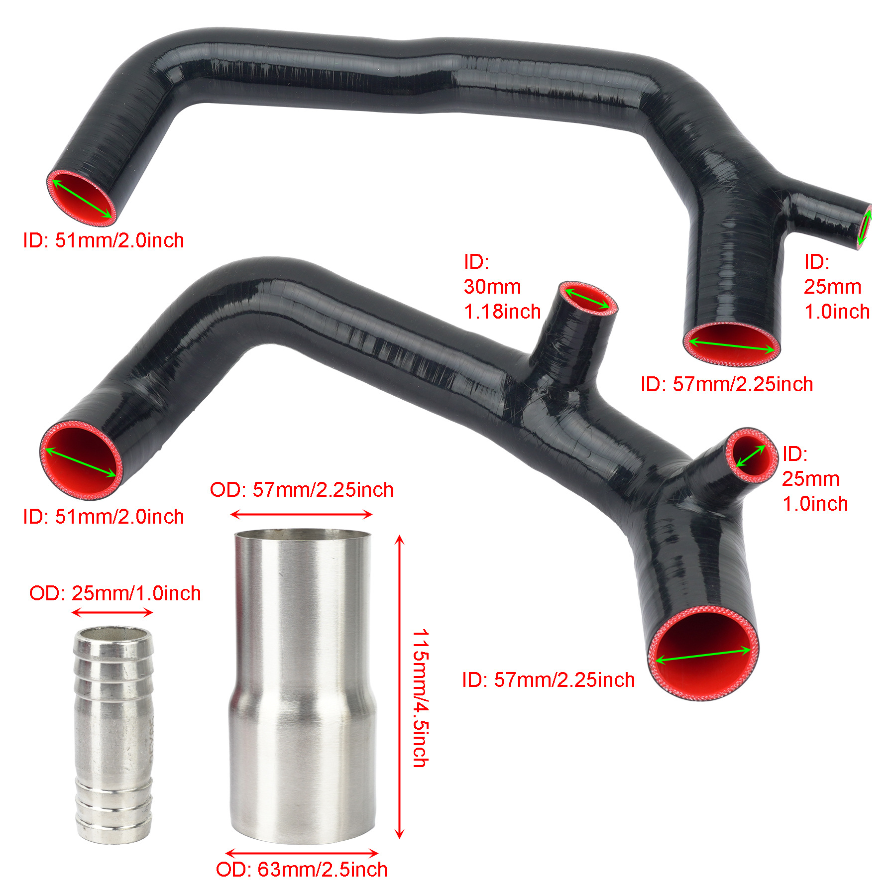 Car air intake modification kit for BMW N54 E82 E90 E92 E60 E 89 135I 335i
