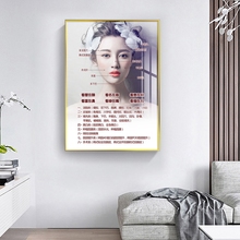 美容院壁画微整形挂画皮肤管理海报医美装饰画背景墙养生会所墙画