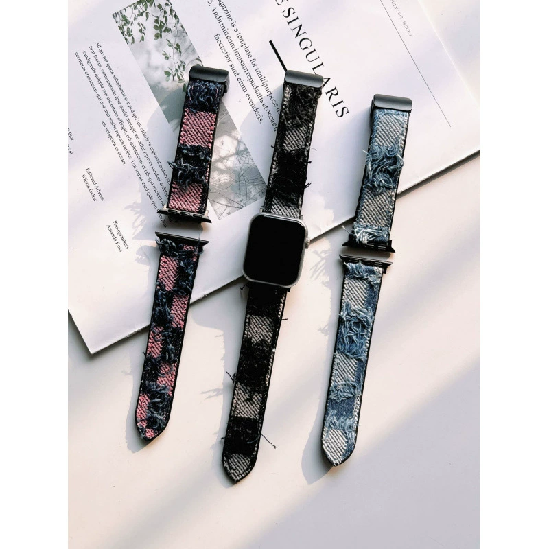 Подходит для ремешка Apple Watch iwatch старые джинсовые кисточки наручные часы 10-го поколения Apple Watch9876543