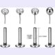 F136 Titanium Alloy Plug-In Lip Nail Rod Nose Nail Ear Nail Flats Bottom Rod Plug-In Base G23 Lip Nail Plug-In Accessories
