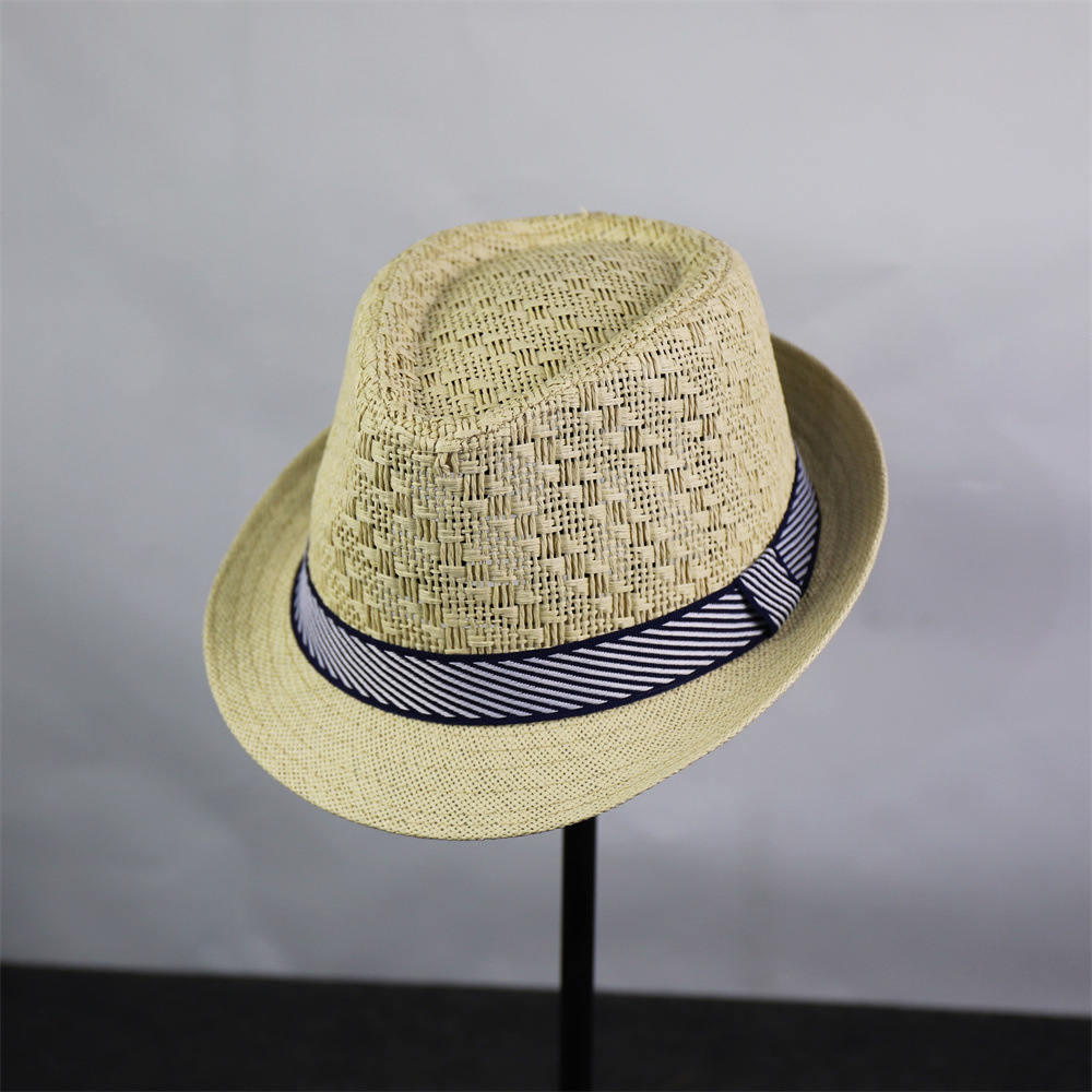 Nuevo sombrero de copa japonés y coreano, sombrero de sol casual de verano transpirable, sombrero de caballero de fiesta europeo y americano, jazz retro británico