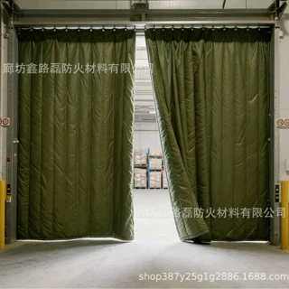 大尺寸车间仓库棉门帘加厚棉门帘放火隔热棉门帘隧道砂石场防尘帘