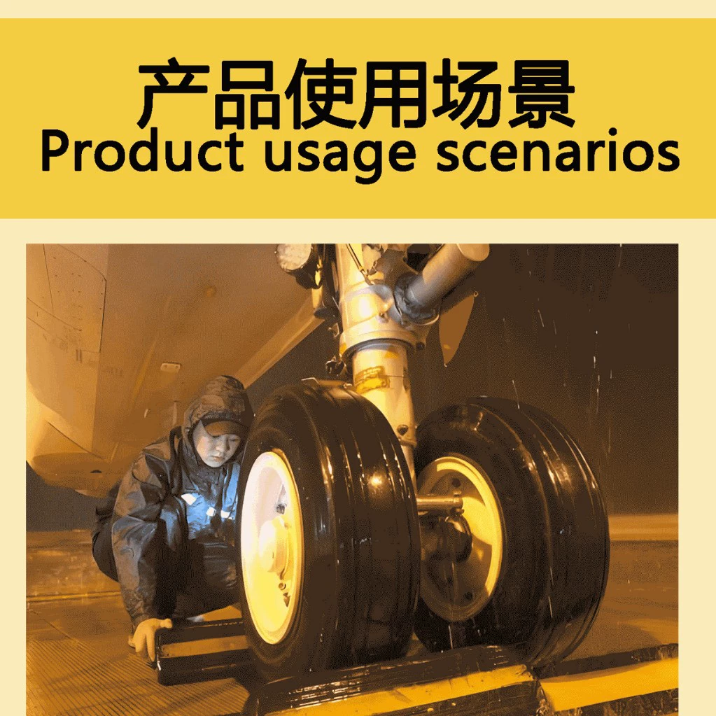 Производитель поставляет и рекомендует стопоры для колес авиационных шин б/у всех размеров.