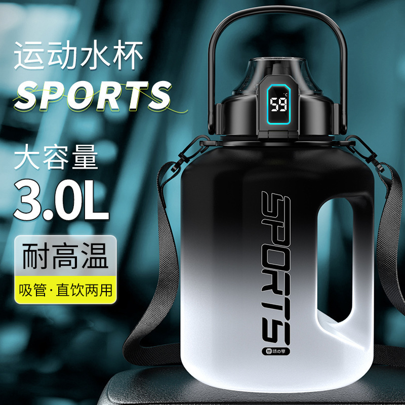 水杯大容量男生健身运动水壶吨桶吨耐高温塑料水瓶大肚杯子顿顿桶|undefined