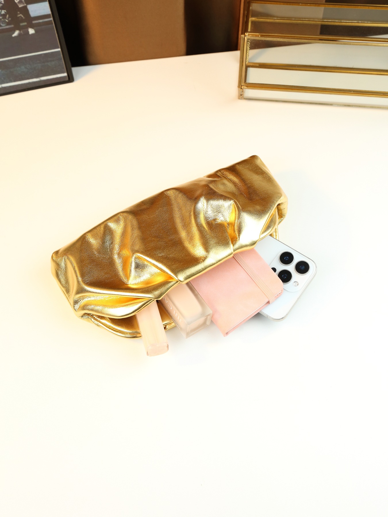 Borsa a nuvola plissettata donna borsa a tracolla versatile_voghion.com