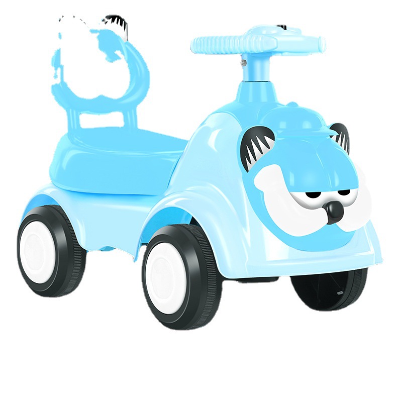 Coche giratorio para niños, coche deslizante con luces y música, coche de juguete para niños y niñas de 1 a 3 años