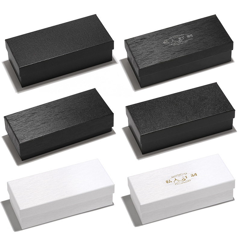 Glasses Box Set Customized Heaven and Earth Cover Glasses Case Spot Brushed Lychee Sunglasses Sunglasses Glasses Packaging Box