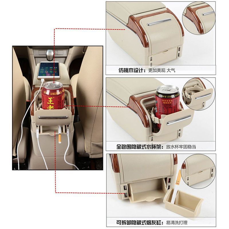 Suitable for 14-21 Toyota Vios armrest box original modified new Vios FS Zhixuan special central hand support