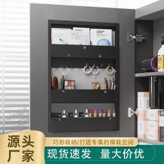 镜柜门后嵌入式塑料美妆架卫生间面膜口红多功能整理置物收纳架厂