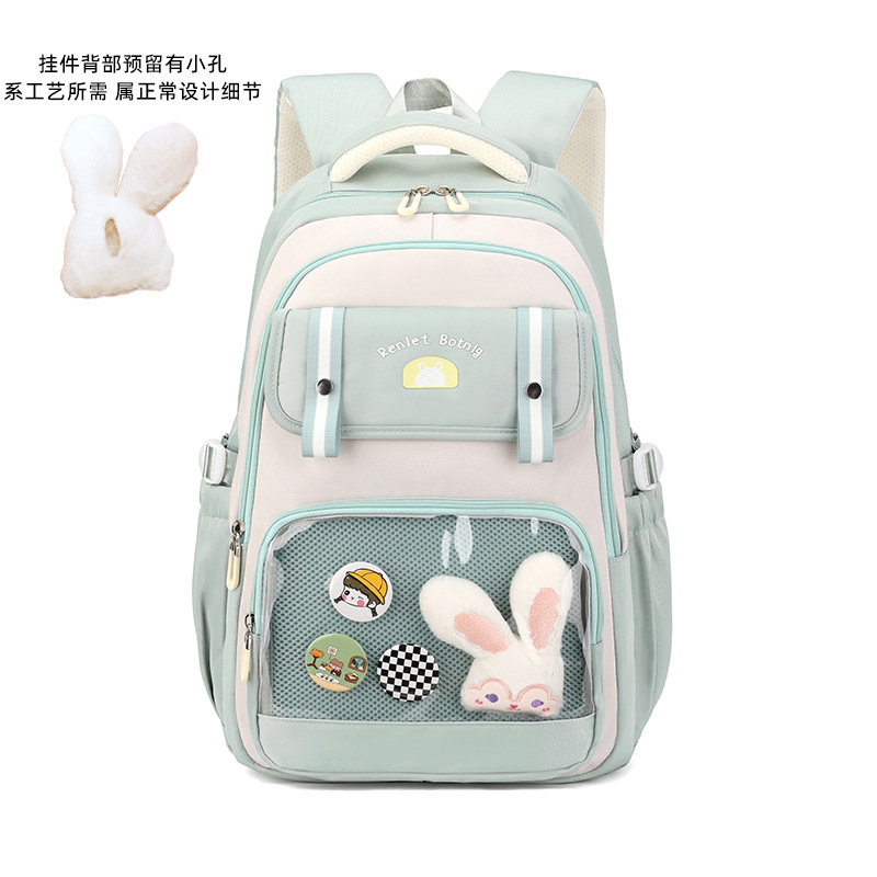 Mochila para mujer nueva versión coreana del bolso de la escuela para estudiantes de primaria y secundaria mochila escolar Oxford tela Harajuku mochila de comercio exterior