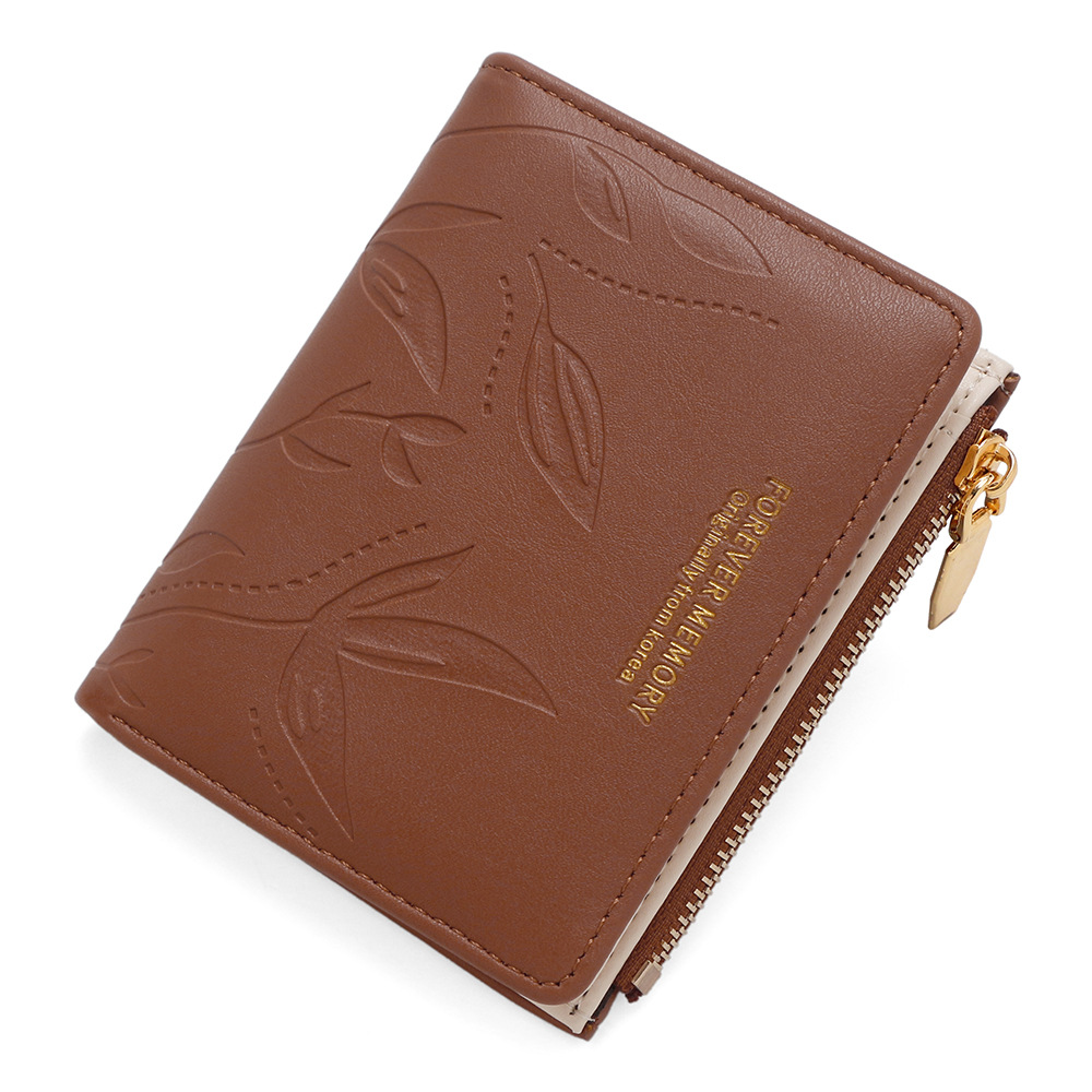 Nuevo hermoso relieve damas cartera corta lateral cremallera bolso de cambio multi tarjeta bolso de tarjetas certificados bolso de tarjetas mayorista