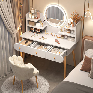 Dressing Table Bedroom Simple Modern Small Makeup Table Girls Simple Makeup Mirror Dressing Table New Comb Dipeng