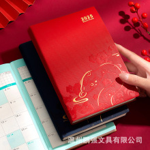 新款2025年日程本365天一日一页日历记事本效率手册加厚笔记本子