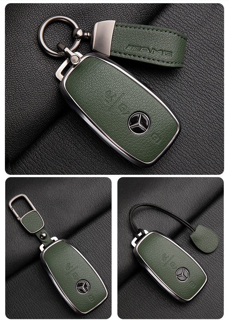 Suitable for Mercedes-Benz Amg Key Cover G63 High-End G500 Leather Key Case Gle Gtr Gt50 Car Key Shell