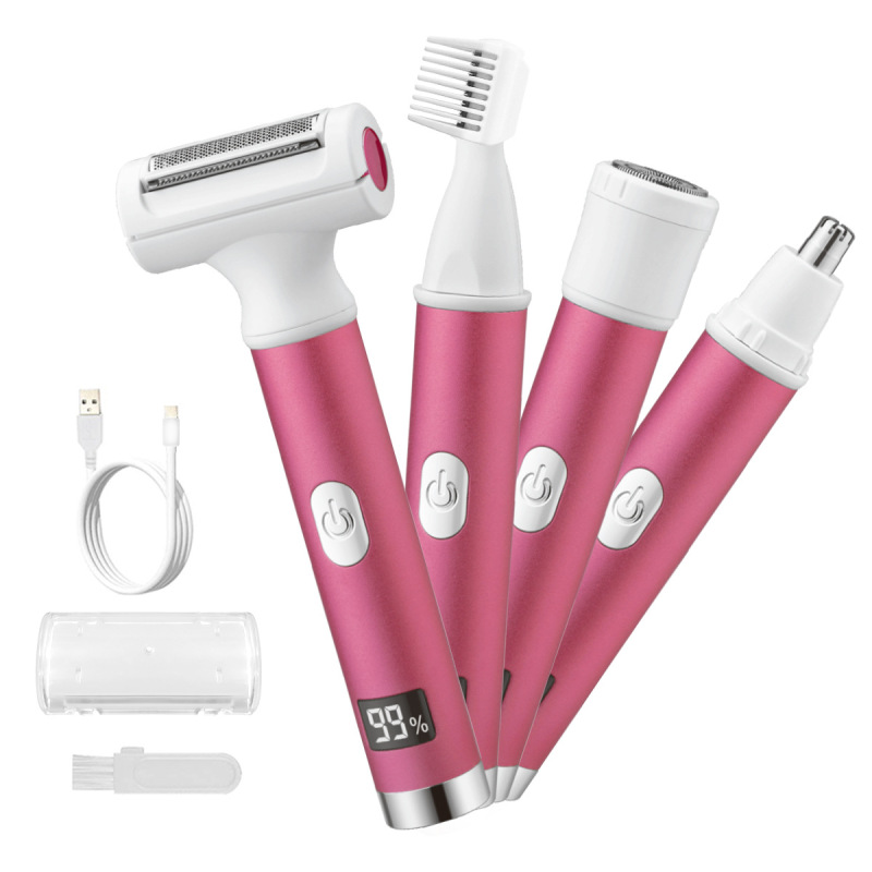 新品四合一レディースシェーバー女性シェーバーusb充電電気シェーバー鼻毛シェーバー陰毛シェーバー|undefined