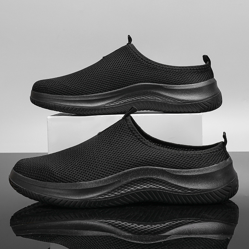 Summer New Breathable Sports Mesh Men's Large Size Outdoor Lightweight Running Shoes, Youth Slip-on Casual Shoes_vogvips.com