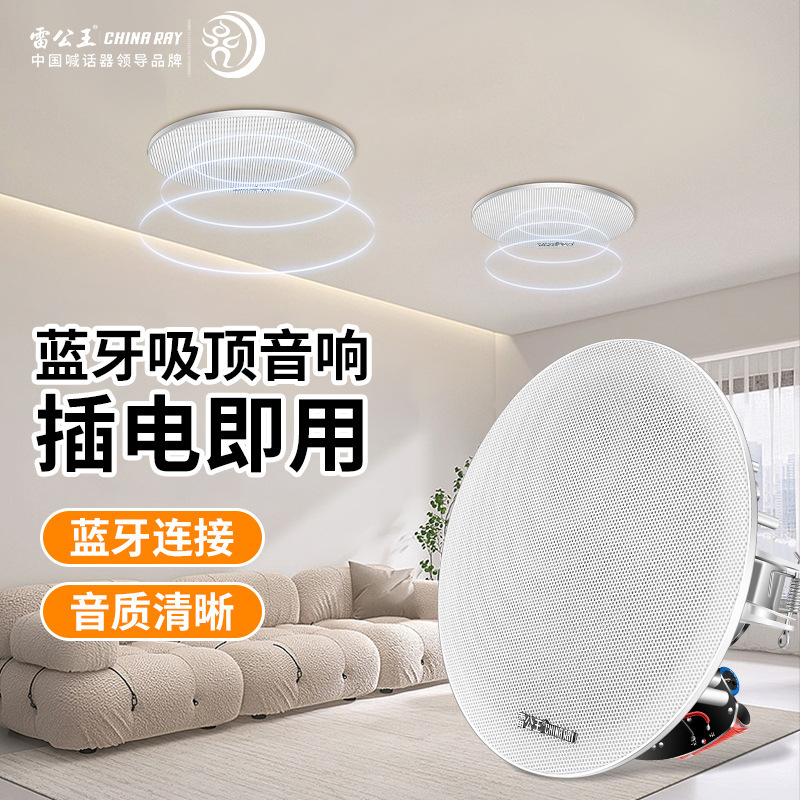 Lei Gong Wang CR-601 Ceiling Speaker Bass Sound Quality Good Fixed Resistance Coaxial Ceiling Ceiling Bluetooth Connection Audio