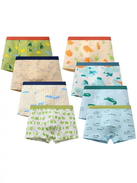 Amazon Printed Boys' Boxer Briefs, Medium and Large Children's Underwear, Boys' Boxer Briefs, Cross-Border Boys' Boxer Briefs