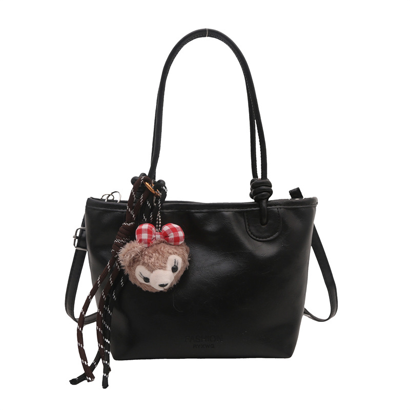 Muñeca de peluche adorable oso bolso de gran capacidad para mujeres 2024 invierno nuevo estilo de invierno para usted bolso de insert