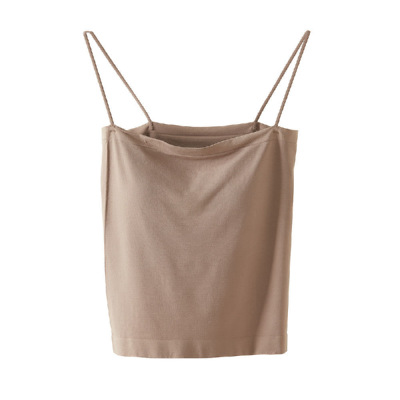 Nueva Camiseta sin Mangas Estilo BM 2025 para Mujer, Top de Verano sin Mangas con Relleno en el Pecho, Prenda Exterior, Camiseta Básica para Mujer, Top Tubo.