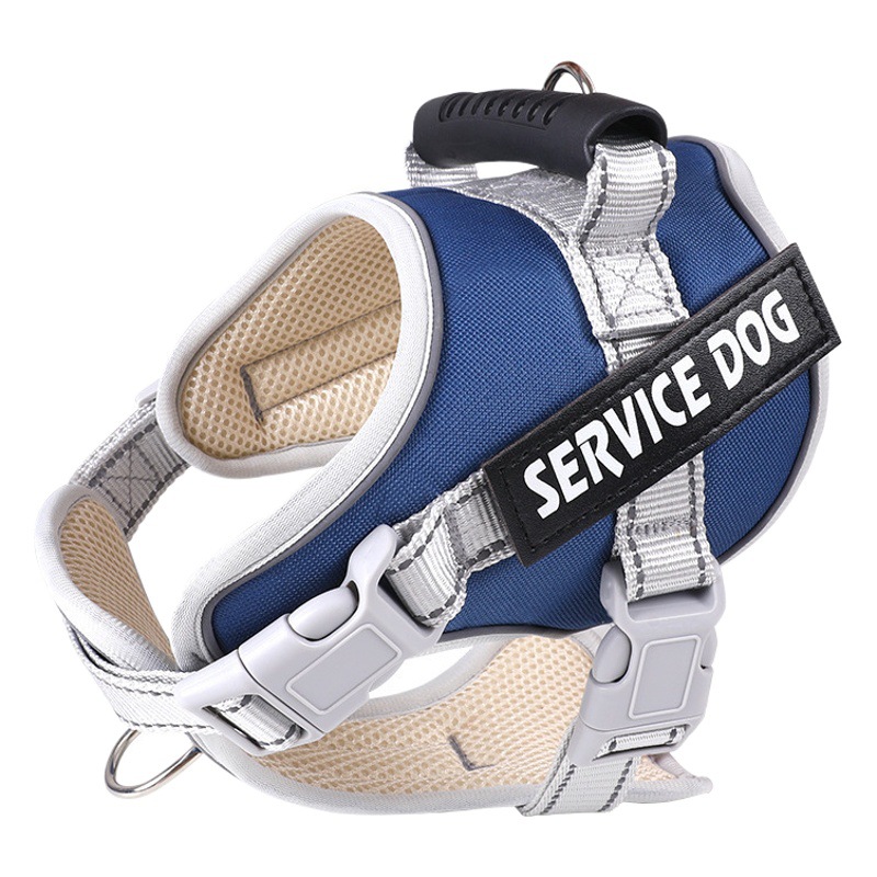 Directo de fábrica reflexivo mascota correa de pecho perro caminando cuerda grande perro a prueba de explosiones de perforación transpirable pecho en stock al por mayor