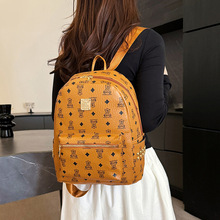 2025新款可爱印花双肩包女韩版潮流时尚学生书包日常通勤百搭背包