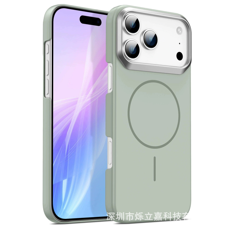 适用iphone17PROMAX金甲PC磁吸手机壳苹果16肤感磨砂15防摔保护套|undefined