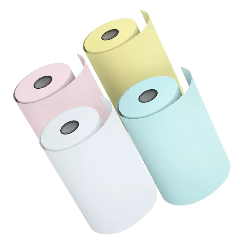 Papel de corrección de errores Meow Meow Machine, 57*25, papel térmico colorido para cámara, no contiene bisfenol A, triple protección, fabricante, venta al por mayor, papel de impresión