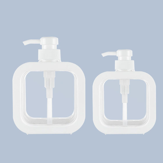High-grade transparent sub-bottling bathroom hand sanitizer sub-bottling plastic press bottle visual emulsion sub-bottling empty bottle