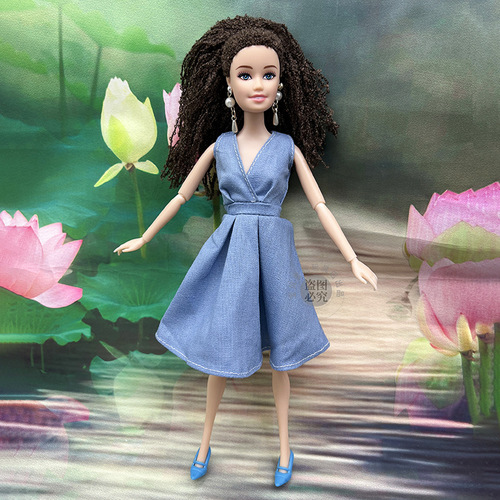 Doll dressing dress height 29cm babi skirt toys 6 cents doll clothes and costumes exclusive supply