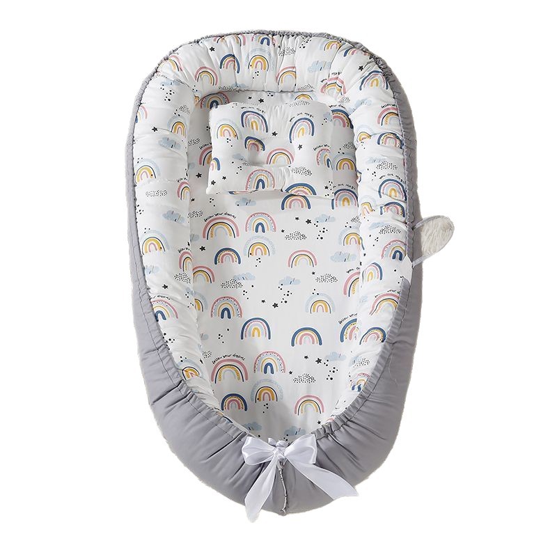 Cama de bebé portátil desmontable transfronteriza en la cama media para recién nacidos acostados para dormir