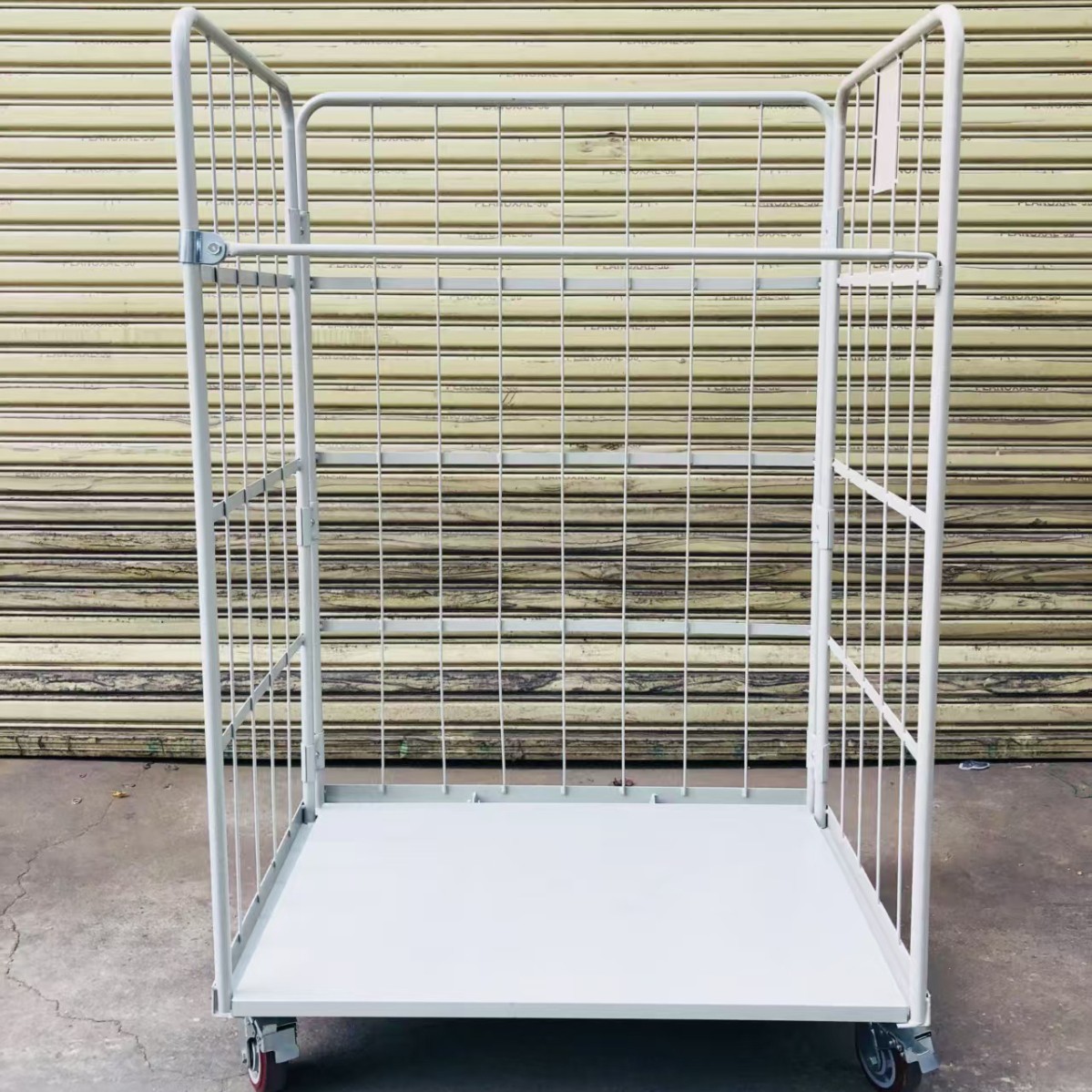 厂家碳钢网格款多层物流周转货物搬运笼车可折叠可定可折叠式装卸
