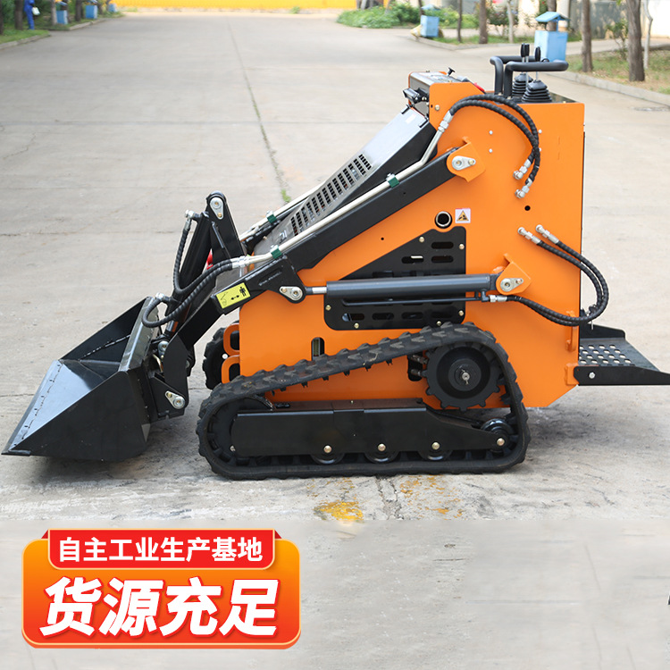 轮式滑移装载机工程室内装卸搬运360型轮式小铲车装载机