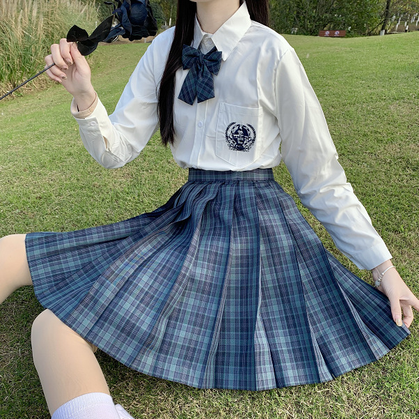 智贝主图_3海苔jk制服裙套装全套正版日系学院风半身裙格子