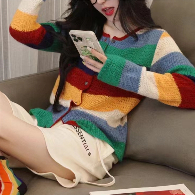 Retro rainbow sweater