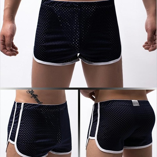 Summer Internet celebrity Japanese and Korean fashion teenagers breathable and cool mesh shorts three-quarter pants pajama pants Arrow pants F01