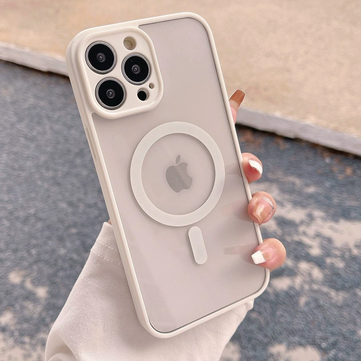 Чехол для телефона (Apple) совместимый с iPhone 13, прозрачная крышка из поликарбоната, матовый TPU-корпус, защита от падения