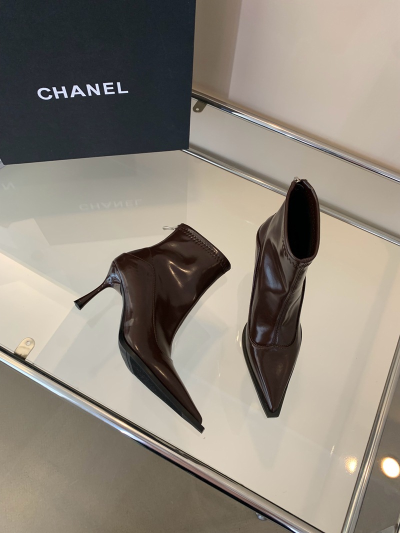 브라운 플러스 벨벳 힐 높이 7cm